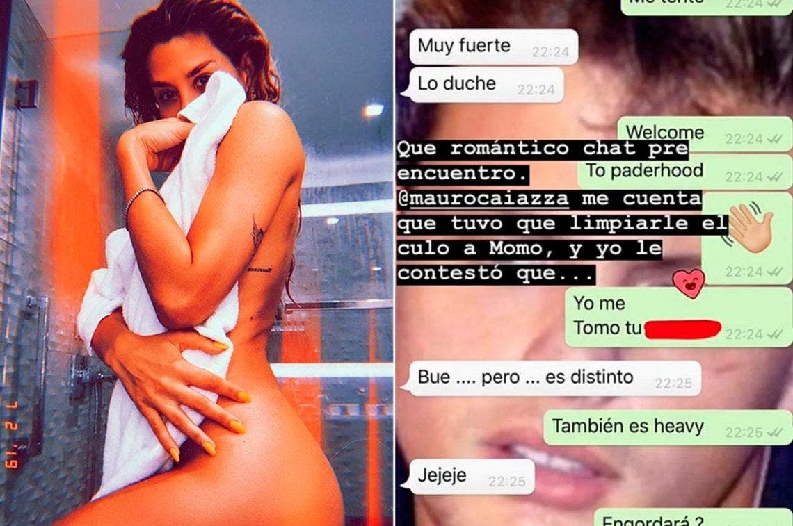 Yo me tomo tu...: Jimena Barón, entre fotos hot y chats zarpados con su  novio