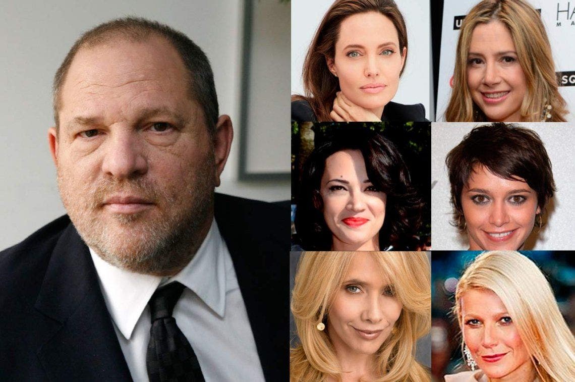 Actrices de todo el mundo acusaron al productor Harvey Weinstein de  múltiples violaciones y abusos